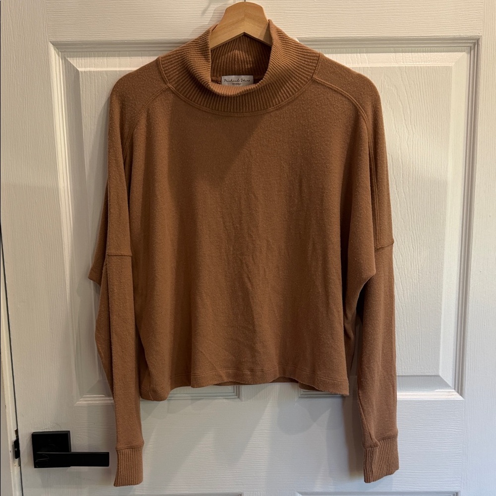 Michael Stars Brown Turtleneck Sweater